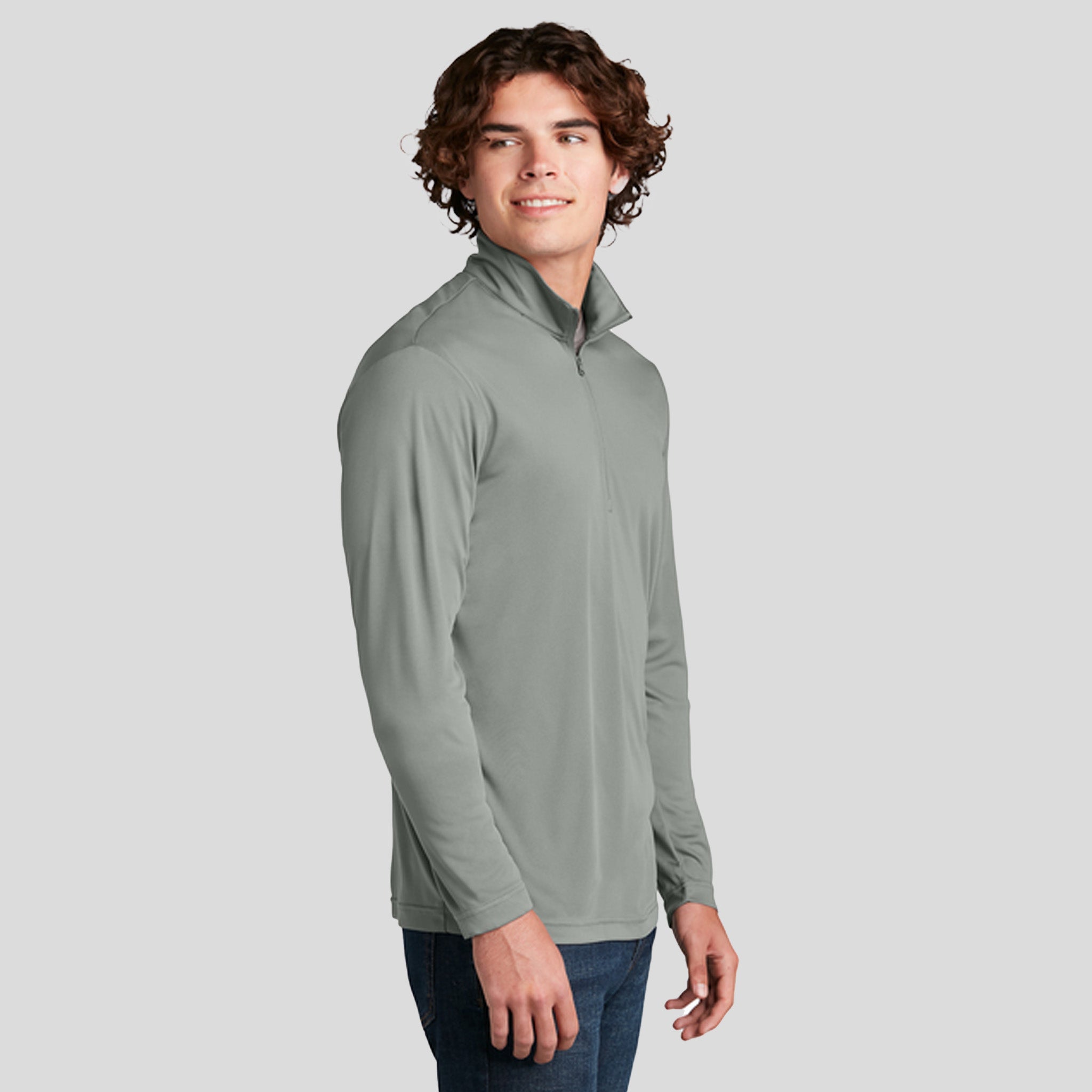 PosiChargeยฎ Competitorโข 1/4-Zip Pullover | Grey Concrete