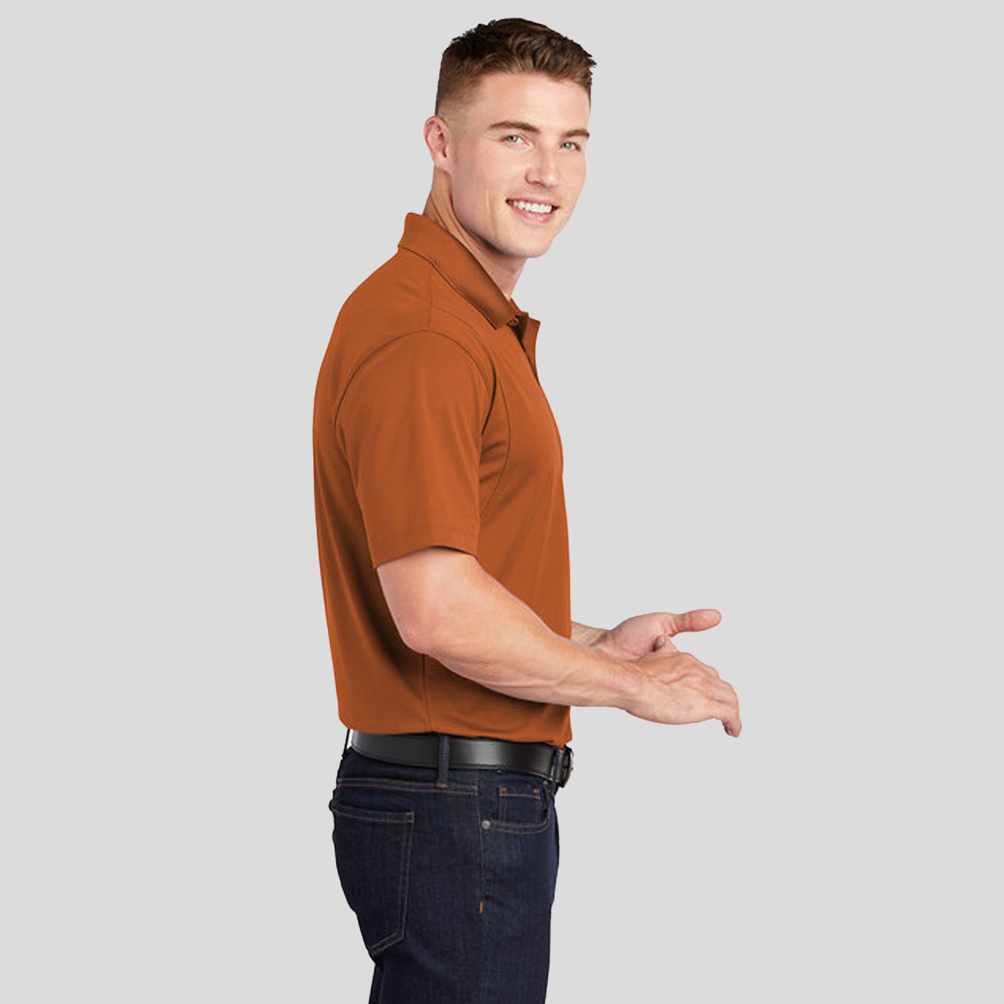 Micropique Sport-Wick® Polo | Texas Orange